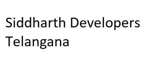 Siddharth Developers Telangana logo