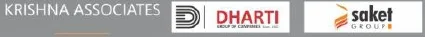Krishna Group and Dharti Group and Saket Group logo