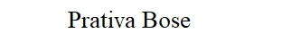 Prativa Bose logo