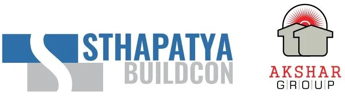 Sthapatya Buildcon and Akshar Group logo