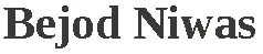 Bejod Niwas logo