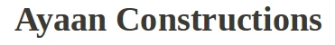 Ayaan Constructions logo