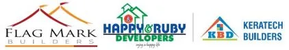 Keratech Builders and Flagmark Builders and Happy logo