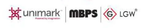 LGW and Unimark Group and MBPS Group logo