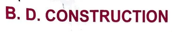 B D Construction logo