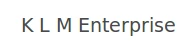 K L M Enterprise logo