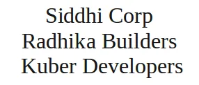 Siddhi Corp and Radhika Builders logo