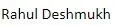 Rahul Deshmukh logo