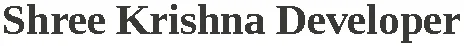 Shree Krishna Developer logo