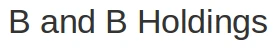 B and B Holdings logo
