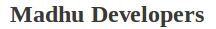 Madhu Developers Mumbai logo