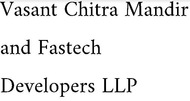 Vasant Chitra Mandir and Fastech Developers LLP logo