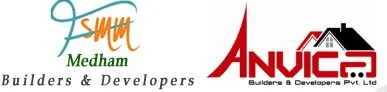 Medham Builders and Anvica Builders logo