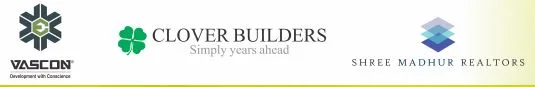 Vascon and Clover Builders and Shree Madhur logo