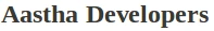 Aastha Developers Bangalore logo