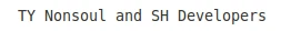 TY Nonsoul and SH Developers logo