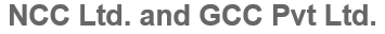 NCC Ltd. and GCC Pvt Ltd logo