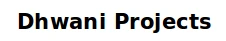 Dhwani Projects logo