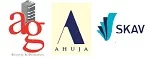 Skav, Ahuja Group and Arjun Gokaldas logo