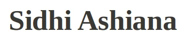 Sidhi Ashiana logo