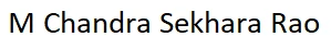 M Chandra Sekhara Rao logo