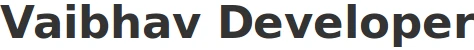 Vaibhav Developer logo